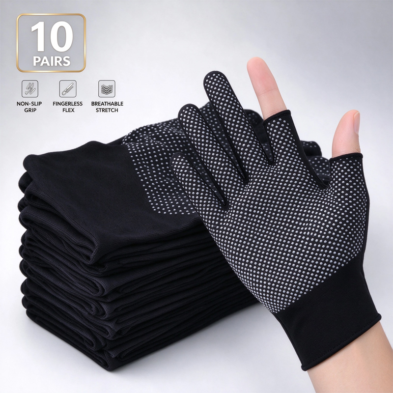 Fishing Gloves - 1-10 paires de gants en nylon