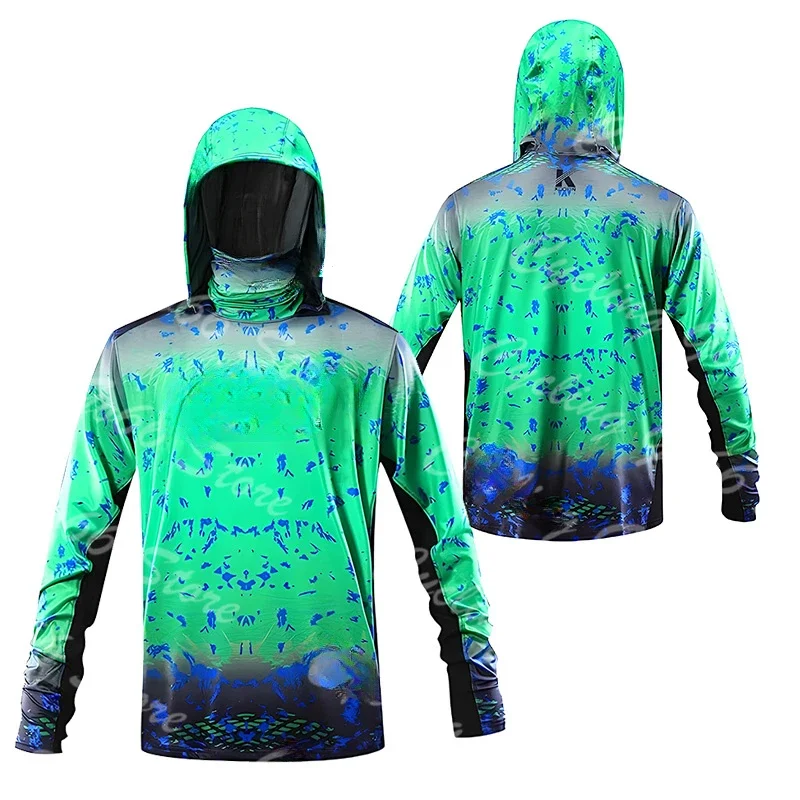 T-shirt de pêche à capuche pou - Fishing Shirt Uv Protection avis et prix